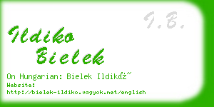 ildiko bielek business card